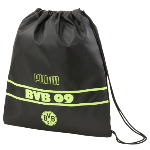 Puma Bvb Legacy Gym Sack Bags Black  - Third Coast Soccer