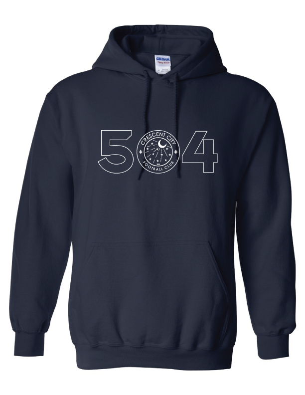 Crescent City 504 Hoody Crescent City Soccer Navy Mens Small - Third Coast Soccer