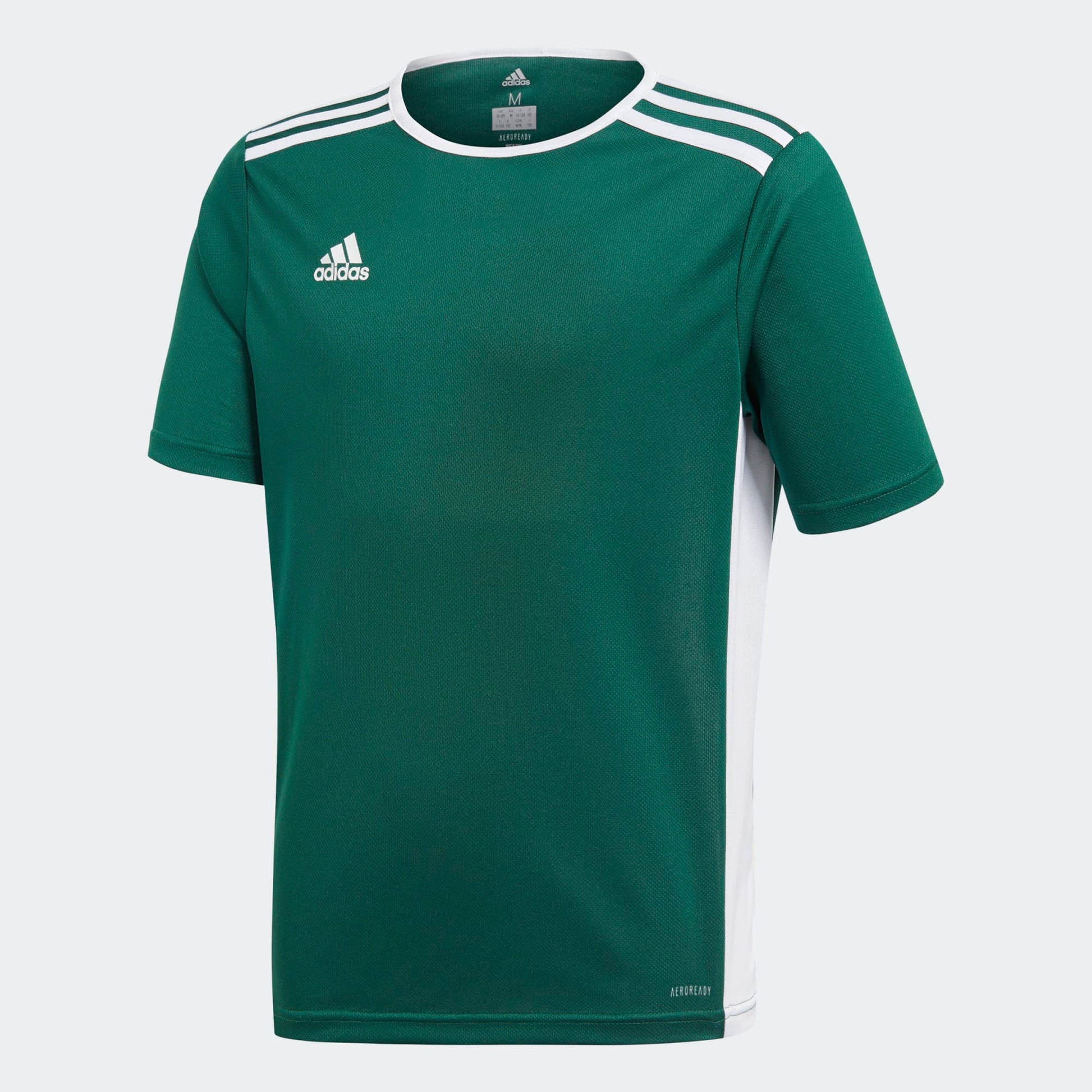 adidas Youth Entrada 18 Jersey - Collegiate Green/White apparel closeout - Third Coast Soccer