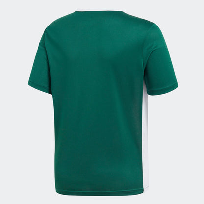 adidas Youth Entrada 18 Jersey - Collegiate Green/White apparel closeout - Third Coast Soccer