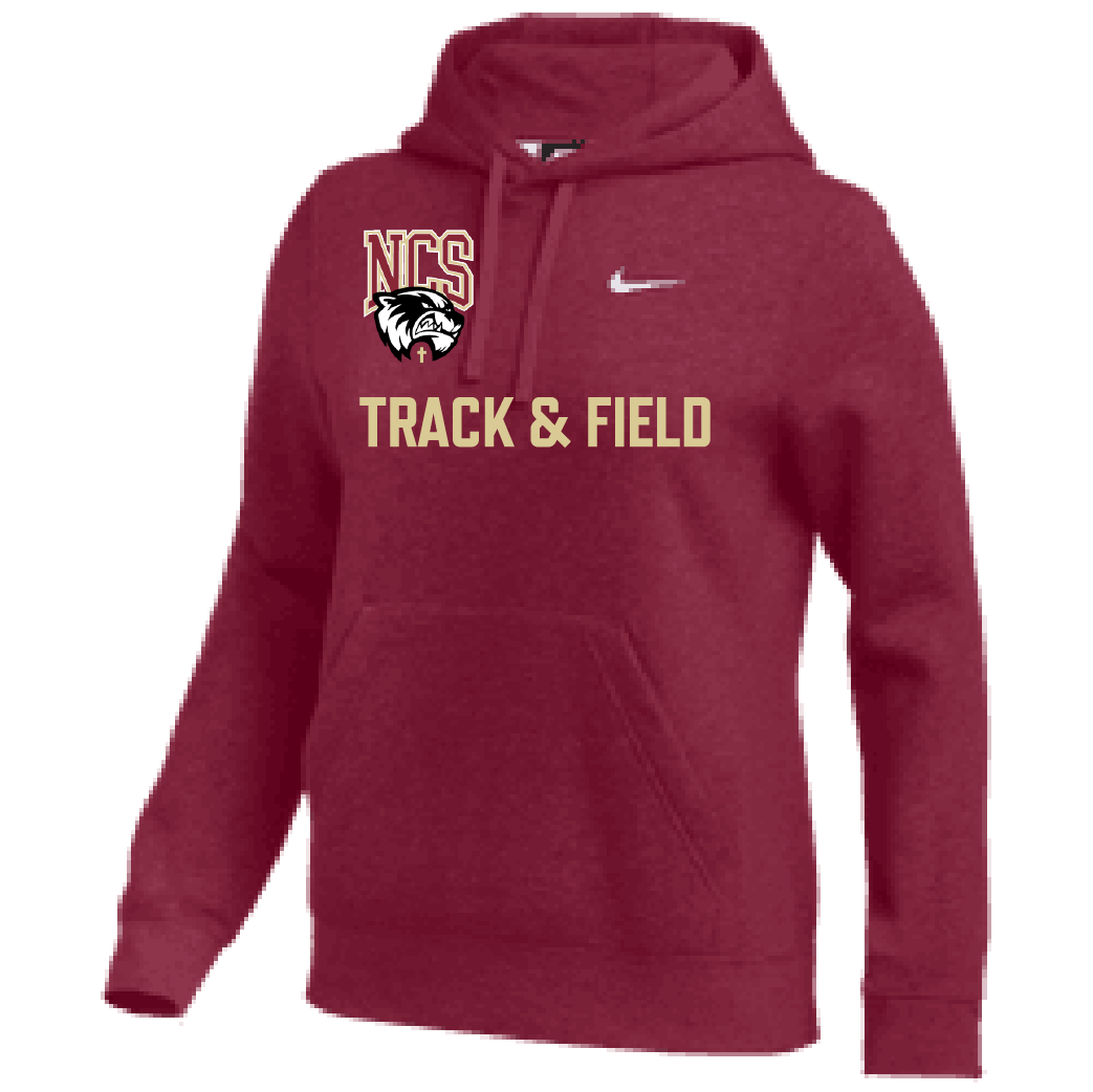 Nike Northlake Track & Field Women's Team Club Pullover Hoody - Cardinal Northlake Track and Field   - Third Coast Soccer