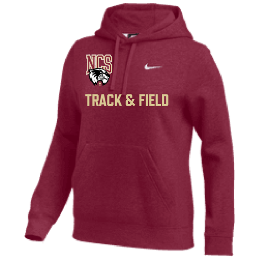 Nike Northlake Track & Field Women's Team Club Pullover Hoody - Cardinal Northlake Track and Field   - Third Coast Soccer