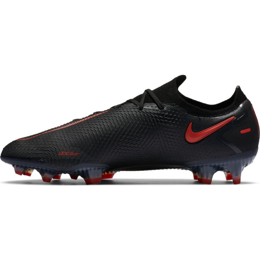 Nike Phantom Gt Elite Fg - Black/Red/Grey Mens Firm Ground Mens 8.5 Black/Chili Red/Dk Smoke Grey - Third Coast Soccer