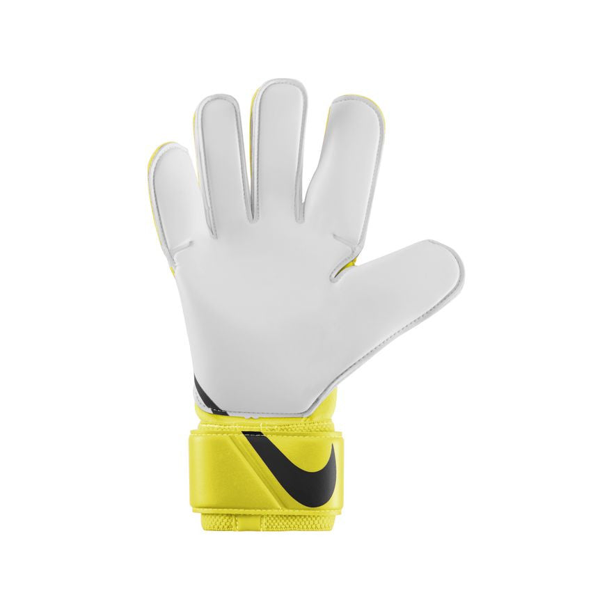 Nike Grip 3 Goalkeeper Gloves - Yellow/White/Black Gloves Yellow Strike/White/Black Size 10 - Third Coast Soccer