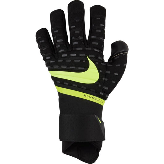 Nike Phantom Elite Goalkeeper Glove -  Black/Volt Goalkeeper Black/Black/Volt Size 11 - Third Coast Soccer