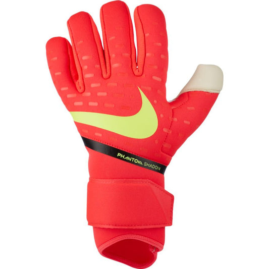 Nike Phantom Shadow Goalkeeper Glove - Crimson/White/Volt Goalkeeper Bright Crimson/White/Volt Size 10 - Third Coast Soccer
