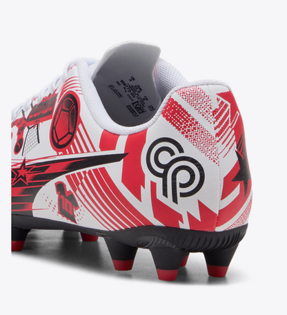 PUMA ULTRA CP LEGACY FG/AG JR - White/Red/Black Youth Footwear - Third Coast Soccer