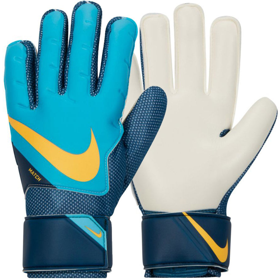 Nike Goalkeeper Match Glove - Blue/Marina/Laser Orange Gloves Size 11  - Third Coast Soccer