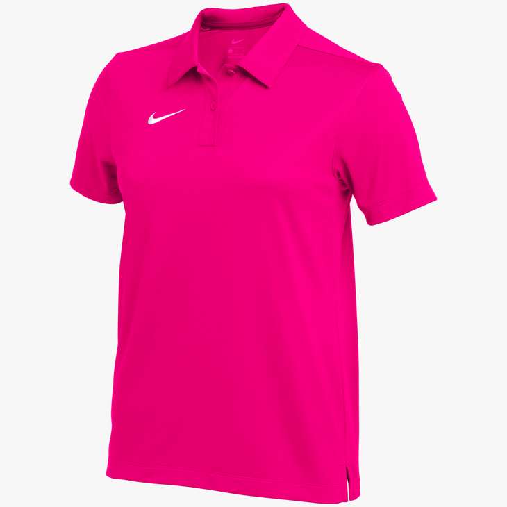 Nike Womens Dri Franchise Polo Polos Vivid Pink/White Womens X-Small - Third Coast Soccer