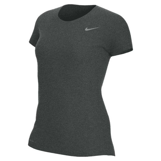 Nike Womens Legend S/S Tee Training Jersey Carbon Heather Womens Small - Third Coast Soccer