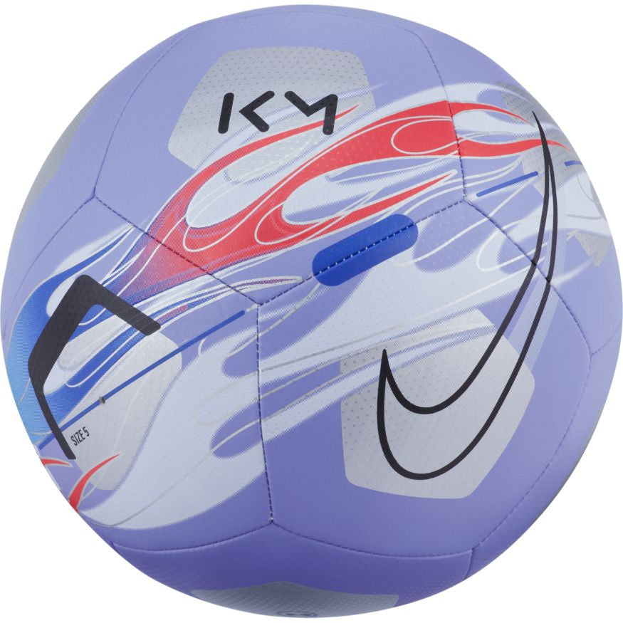 Nike Kylian Mbappe Pitch Ball - Light Thistle/Silver/Black Balls Size 5 Light Thistle/Silver/Black - Third Coast Soccer