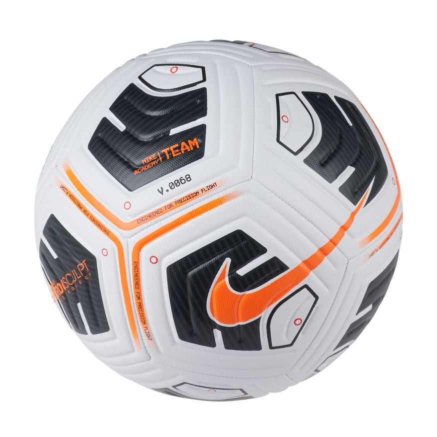 Nike Academy Team Ball - White/Black/Total Orange Balls Size 5 White/Black/Total Orange - Third Coast Soccer