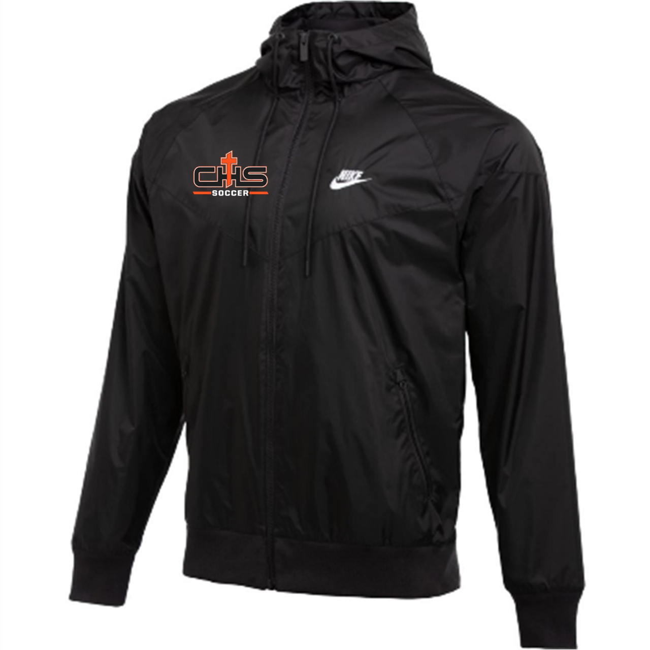 Nike Catholic Team Windrunner Jacket - Black Catholic HS BR   - Third Coast Soccer