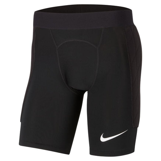 Nike Women's Gardien 1 Goalkeeper Padded Short - Black Goalkeeper Black/White Womens X-Small - Third Coast Soccer