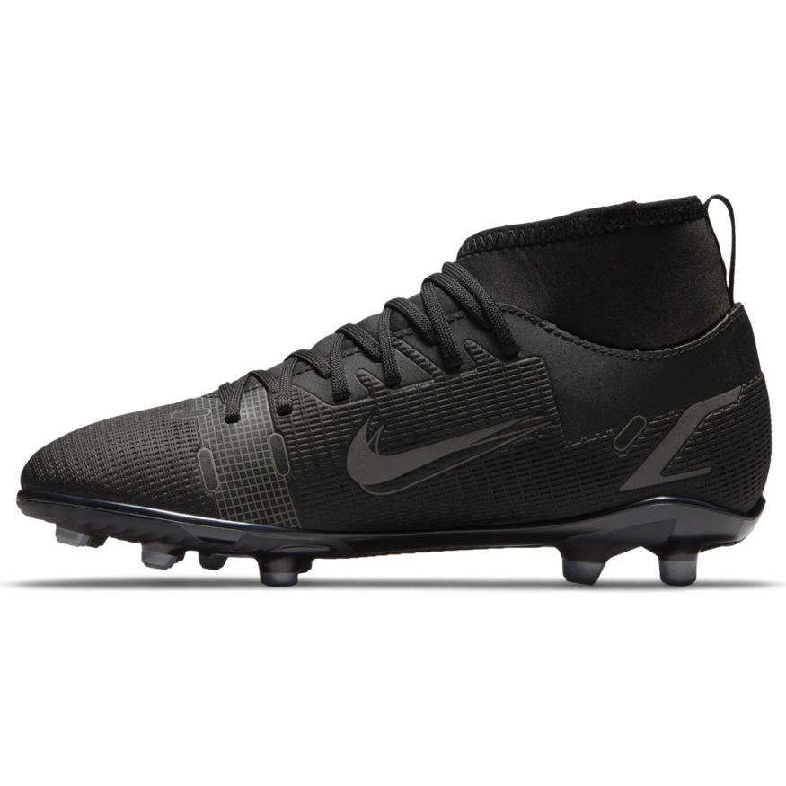 Nike Junior Mercurial Superfly 8 Club Mg - Black/Irpn Grey Youth Firm Ground Youth 1.5 Black/Iron Grey - Third Coast Soccer