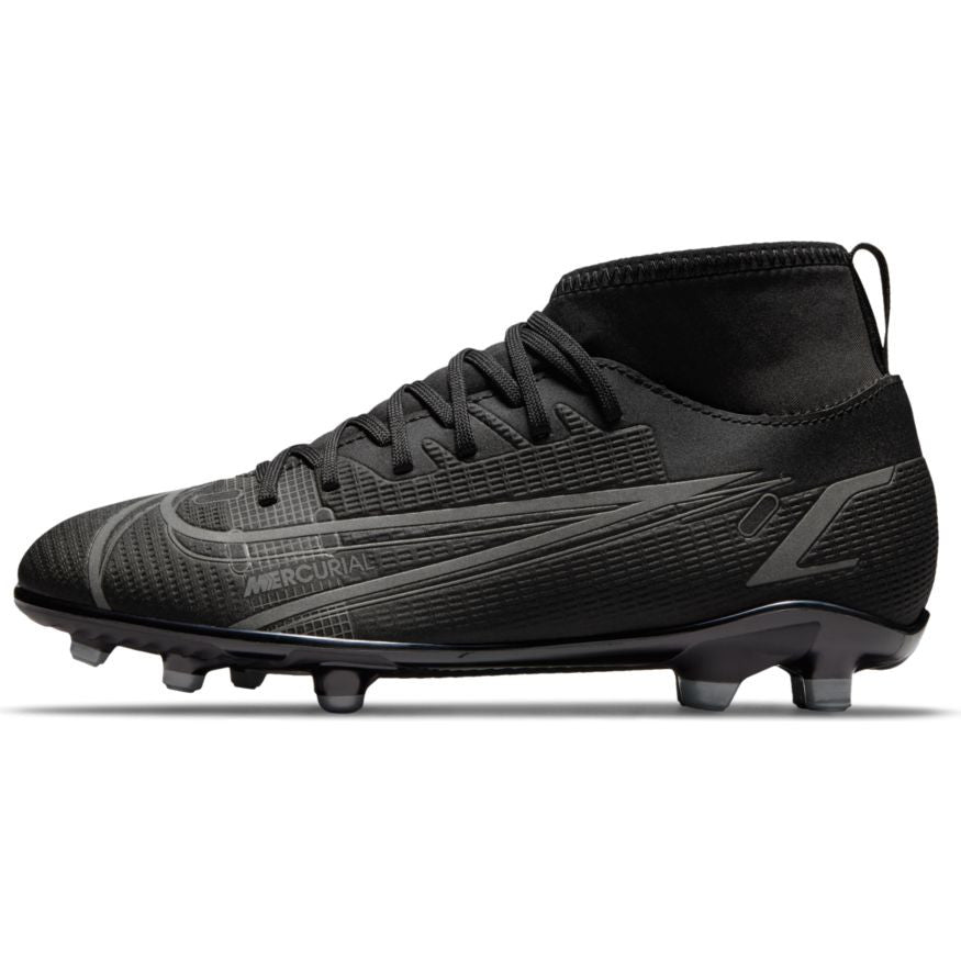 Nike Junior Mercurial Superfly 8 Club Mg - Black/Irpn Grey Youth Firm Ground Youth 1 Black/Iron Grey - Third Coast Soccer