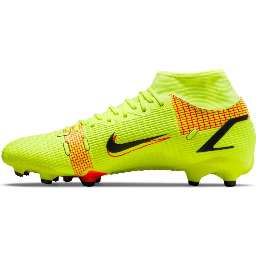 Nike Mercurial Superfly 8 Academy Fg - Volt/Bright Crimson/Black Mens Firm Ground Mens 7 Volt/Black/Bright Crimson - Third Coast Soccer