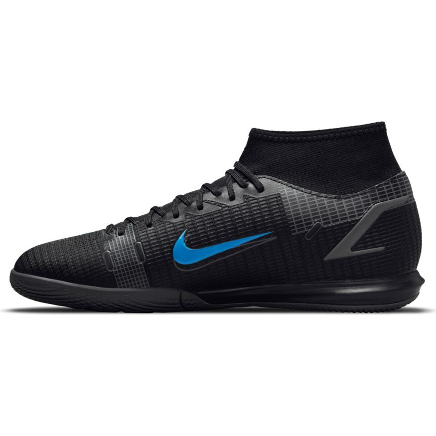 Nike Mercurial Superfly 8 Academy Indoor - Black/Iron Gray Men's Footwear Closeout Black/Iron Grey Mens 7 - Third Coast Soccer