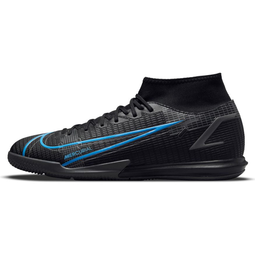 Nike Mercurial Superfly 8 Academy Indoor - Black/Iron Gray Men's Footwear Closeout Black/Iron Grey Mens 6.5 - Third Coast Soccer