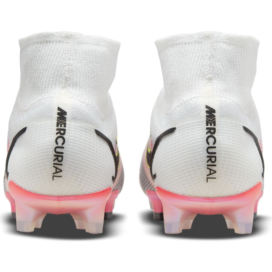 Nike Mercurial Superfly 8 Elite Fg - White/Black/Crimson/Pink Blast Mens Firm Ground Mens 10.5 White/Black/Crimson/Pink Blast - Third Coast Soccer