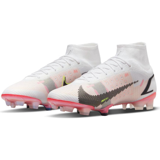 Nike Mercurial Superfly 8 Elite Fg - White/Black/Crimson/Pink Blast Mens Firm Ground Mens 7 White/Black/Crimson/Pink Blast - Third Coast Soccer