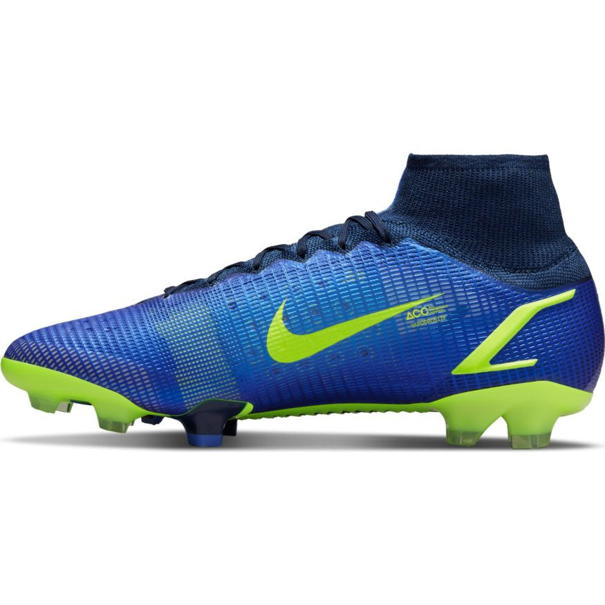 Nike Mercurial Superfly 8 Elite FG - Sapphire/Volt/Blue Void Mens Firm Ground Mens 7.5 Sapphire/Volt/Blue Void - Third Coast Soccer