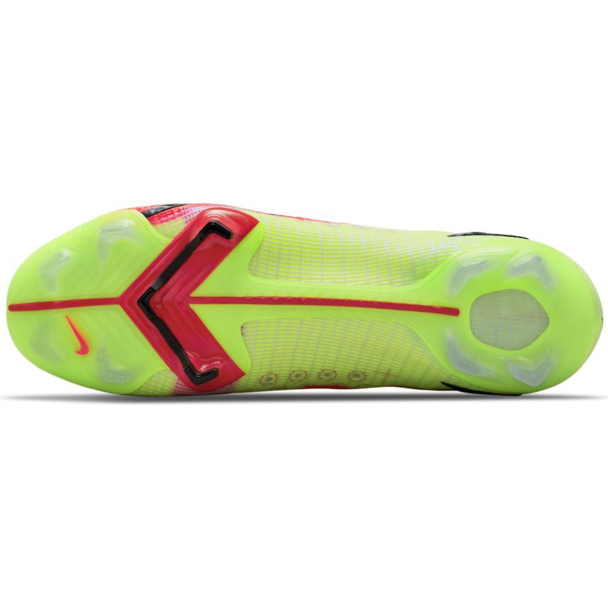 Nike Mercurial Superfly 8 Elite Fg - Volt/Bright Crimson Mens Firm Ground Mens 7.5 Volt/Bright Crimson/Black - Third Coast Soccer