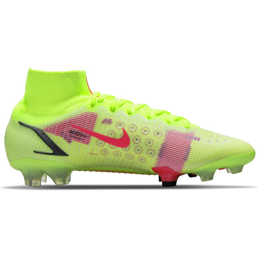 Nike Mercurial Superfly 8 Elite Fg - Volt/Bright Crimson Mens Firm Ground Mens 8 Volt/Bright Crimson/Black - Third Coast Soccer