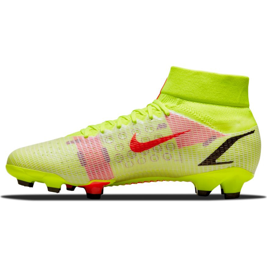 Nike Mercurial Superfly 8 Pro FG - Volt/Bright Crimson/Black Mens Footwear   - Third Coast Soccer