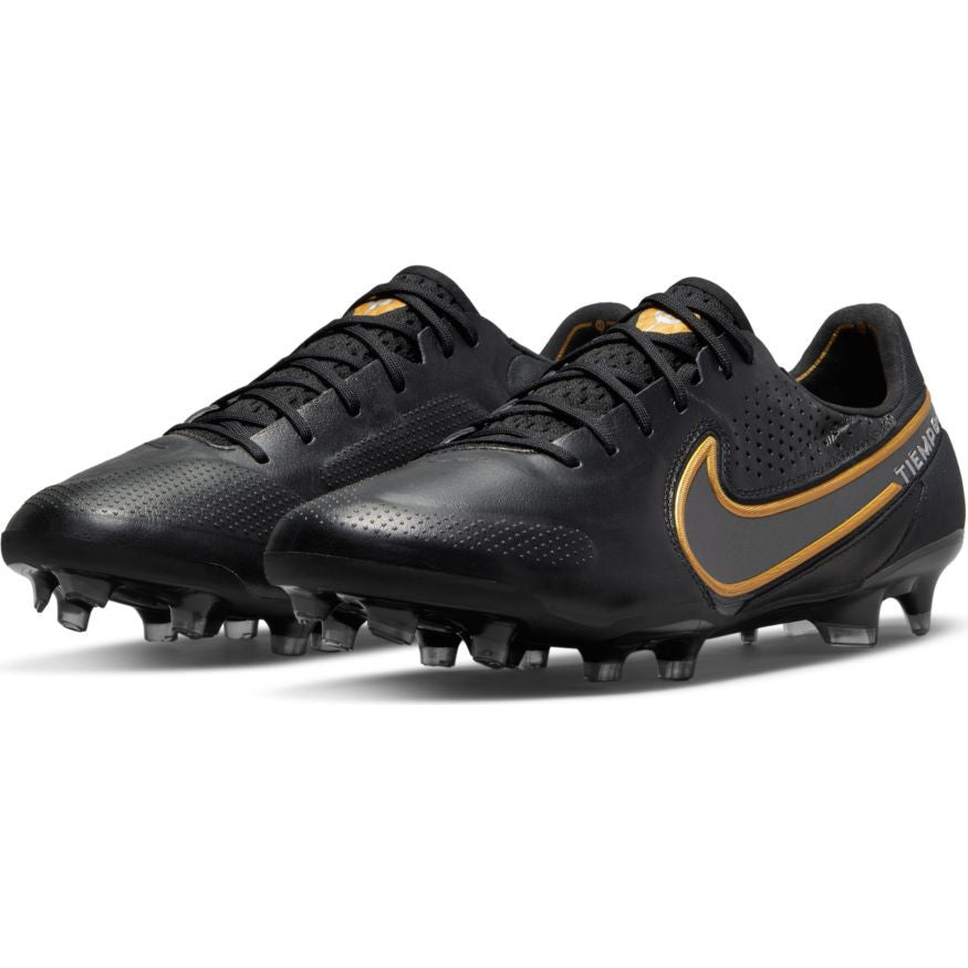 Nike Tiempo Legend 9 Elite FG - Black/Metallic Dark Grey/Anthracite Mens Firm Ground Mens 7 Black/Mtlc Dark Grey/Anthracit - Third Coast Soccer