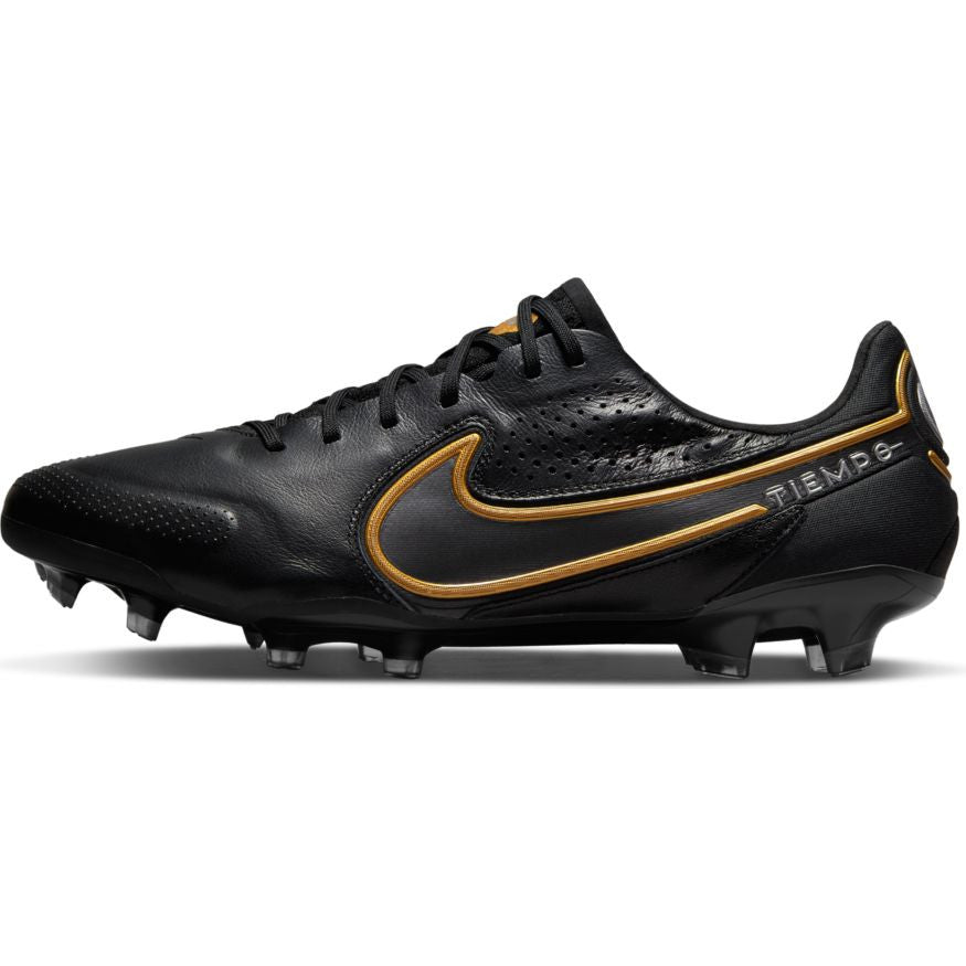 Nike Tiempo Legend 9 Elite FG - Black/Metallic Dark Grey/Anthracite Mens Firm Ground Mens 7.5 Black/Mtlc Dark Grey/Anthracit - Third Coast Soccer