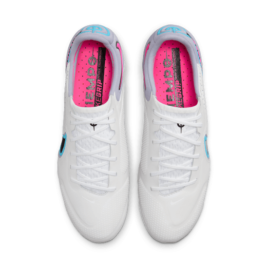 Nike Tiempo Legend 9 Elite FG - White/Baltic Blue/Pink Mens Footwear   - Third Coast Soccer