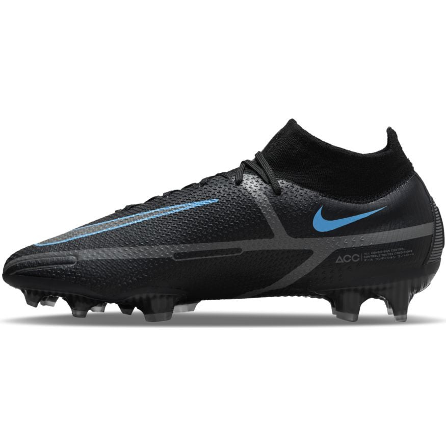 Nike Phantom Gt 2 Elite Fg -  Black/Iron Grey Mens Firm Ground Mens 7.5 Black/Iron Grey - Third Coast Soccer
