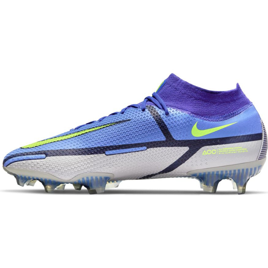 Nike Phantom Gt2 Elite FG - Sapphire/Volt/Grey Fog Mens Firm Ground Mens 7.5 Sapphire/Volt/Grey Fog/Blue Vo - Third Coast Soccer