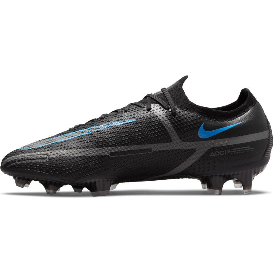 Nike Phantom Gt 2 Elite Fg - Black/Iron Grey Mens Firm Ground Mens 7.5 Black/Iron Grey - Third Coast Soccer