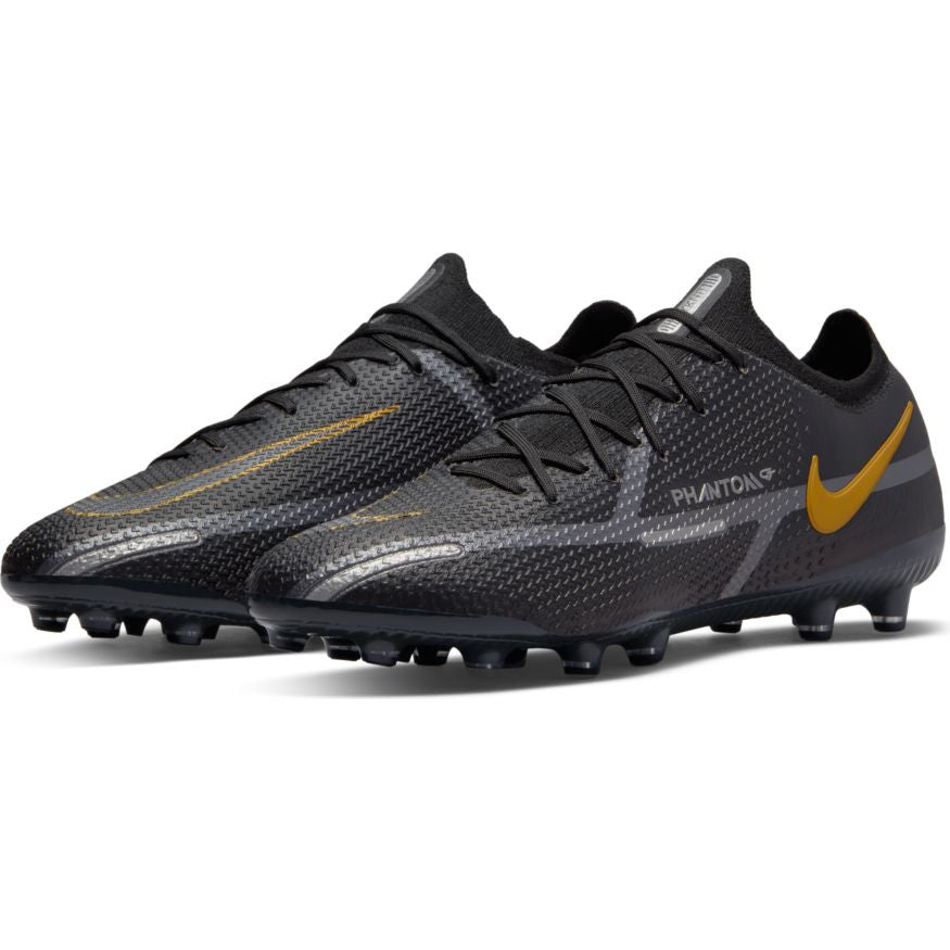 Nike Phantom GT2 Elite FG - Black/Metallic Dark Grey/Metallic Gold Mens Footwear Mens 7 Black/Mtlc Dark Grey/Mtlc Gold - Third Coast Soccer
