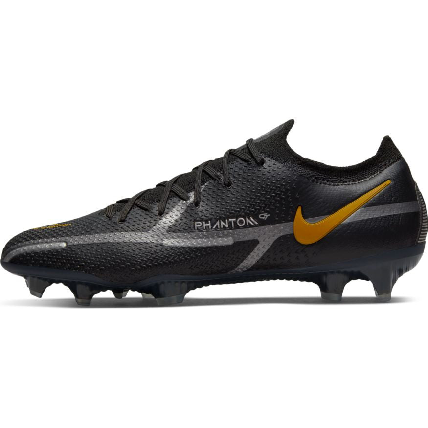 Nike Phantom GT2 Elite FG - Black/Metallic Dark Grey/Metallic Gold Mens Footwear Mens 8 Black/Mtlc Dark Grey/Mtlc Gold - Third Coast Soccer