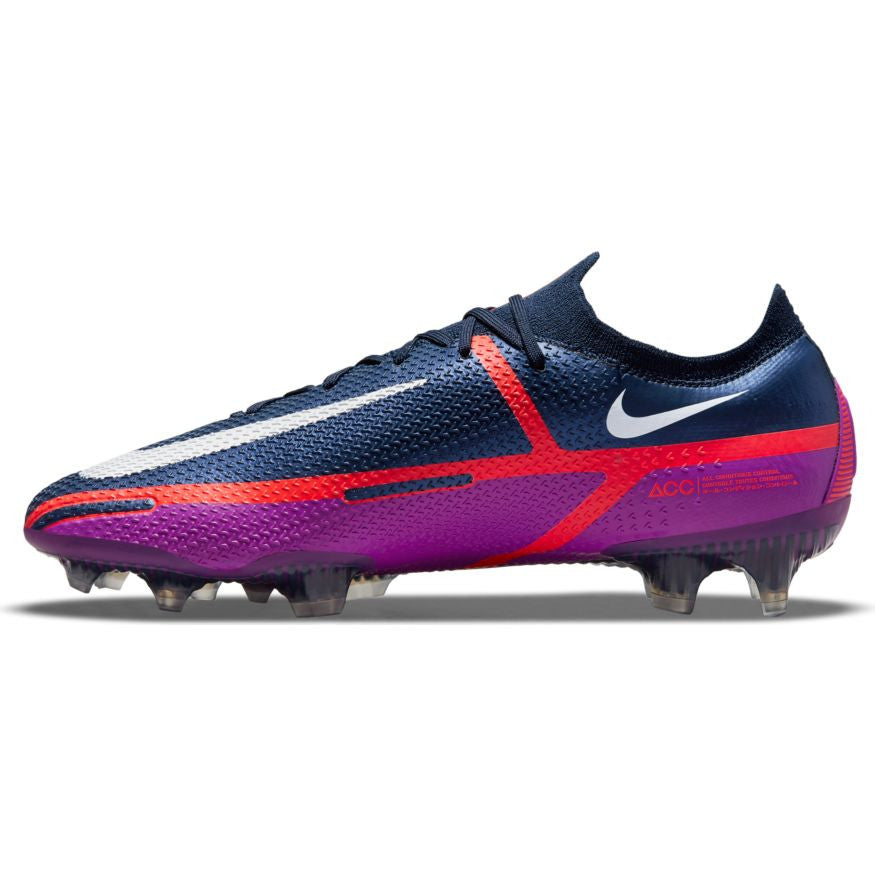 Nike Phantom Gt2 Elite FG - Navy/White/Purple Mens Firm Ground Mens 7 Navy/White/Purple - Third Coast Soccer