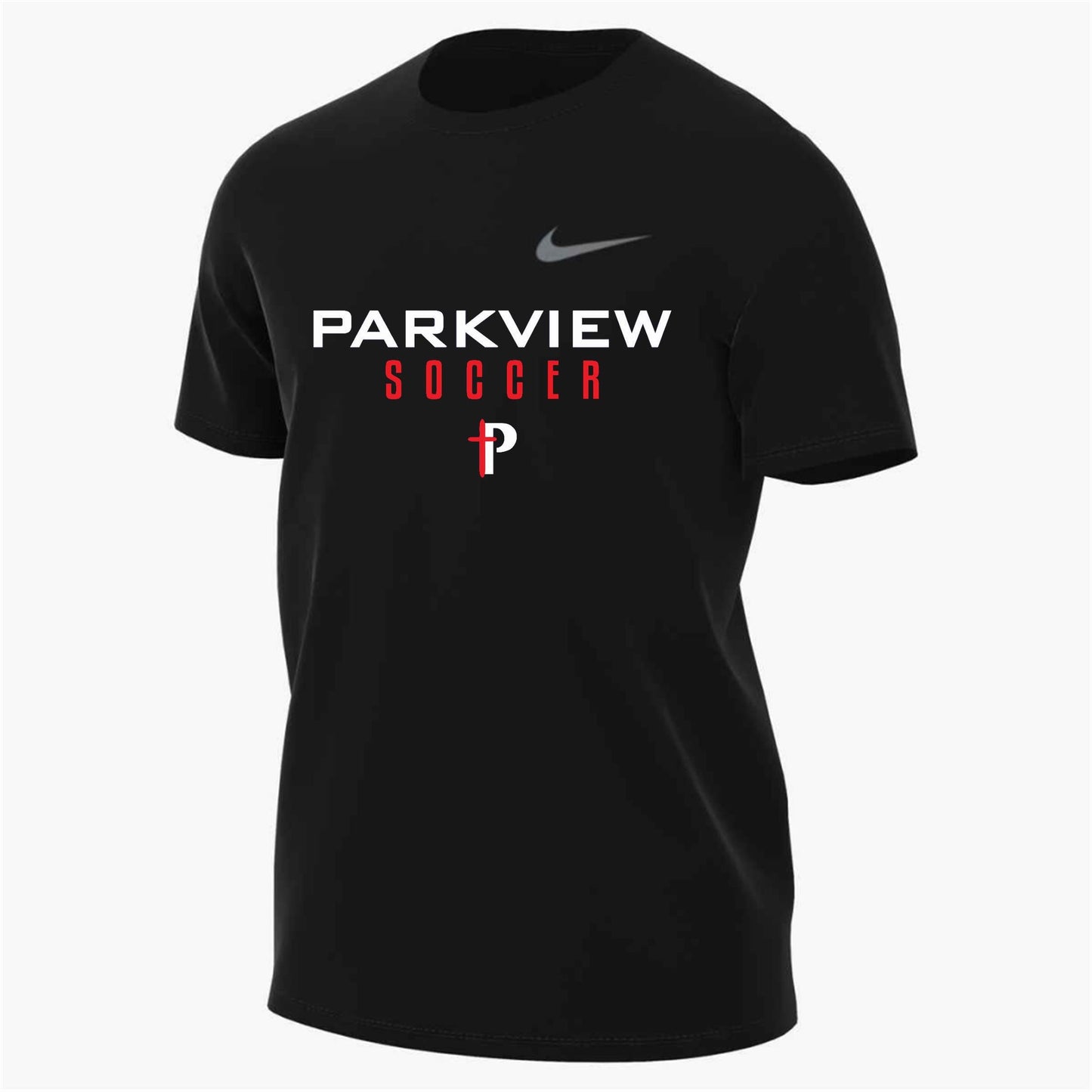Nike PBS Soccer Legend Tee Parkview Baptist School Black Mens Small - Third Coast Soccer