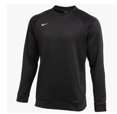 Nike Men's Team Therma Crew Shirts & Tops Black Mens Small - Third Coast Soccer