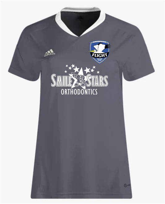 Adidas AFSC Womens Entrada 22 Jersey - Grey Ascension Flight Soccer Club   - Third Coast Soccer
