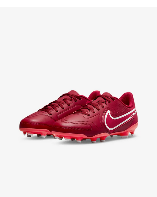 Nike Jr Tiempo Legend 9 Club FG - Team Red/Mystic Hibiscus Youth Firm Ground Youth 1 Team Red/Mystic Hibiscus - Third Coast Soccer