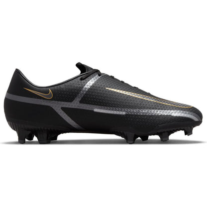 Nike Phantom GT2 Academy FG - Black/Metallic Grey/Metallic Gold Men's Footwear Closeout   - Third Coast Soccer