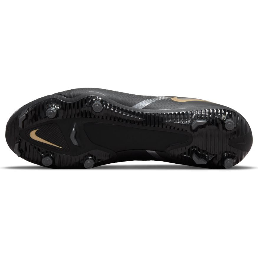 Nike Phantom GT2 Academy FG - Black/Metallic Grey/Metallic Gold Mens Footwear Mens 8 Black/Met Grey/Met Gold - Third Coast Soccer