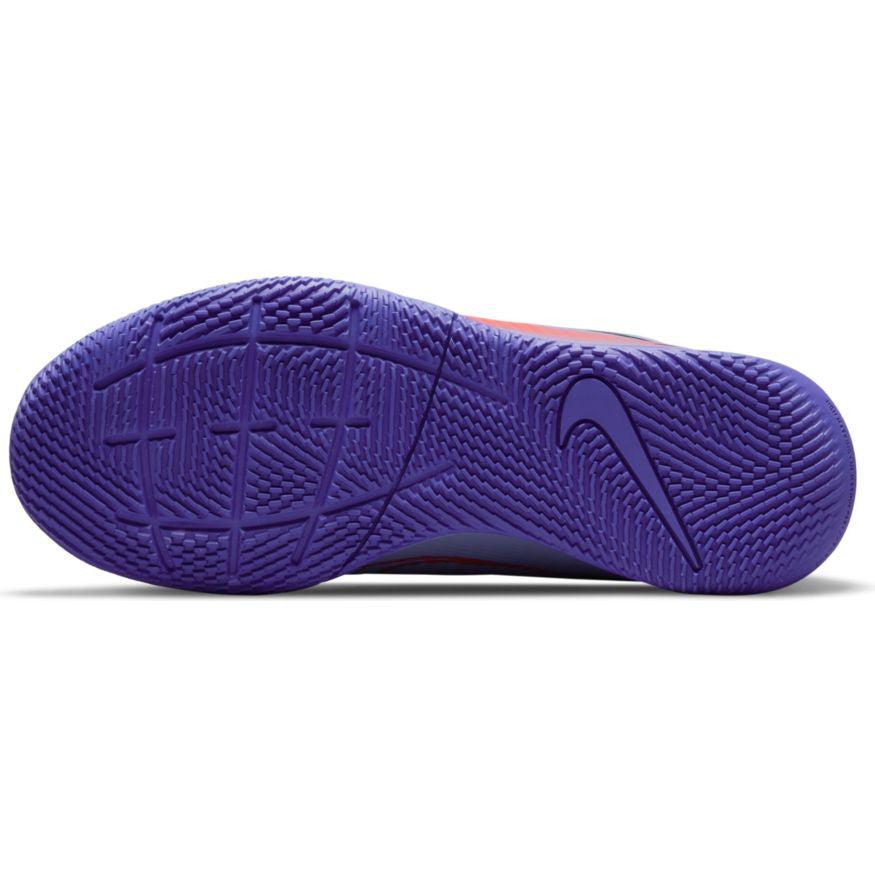 Nike Jr Mercurial Superfly 8 Club Km IC - Light Thistle/Bright Crimson Youth Indoor Youth 2 Light Thistle/Bright Crimson - Third Coast Soccer