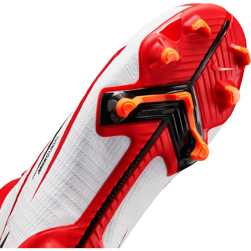 Nike Junior Mercurial Superfly 8 Academy Cr7 FG - Chile Red/Black/White Youth Footwear Chili Red/Black/White/Orange Youth 3 - Third Coast Soccer