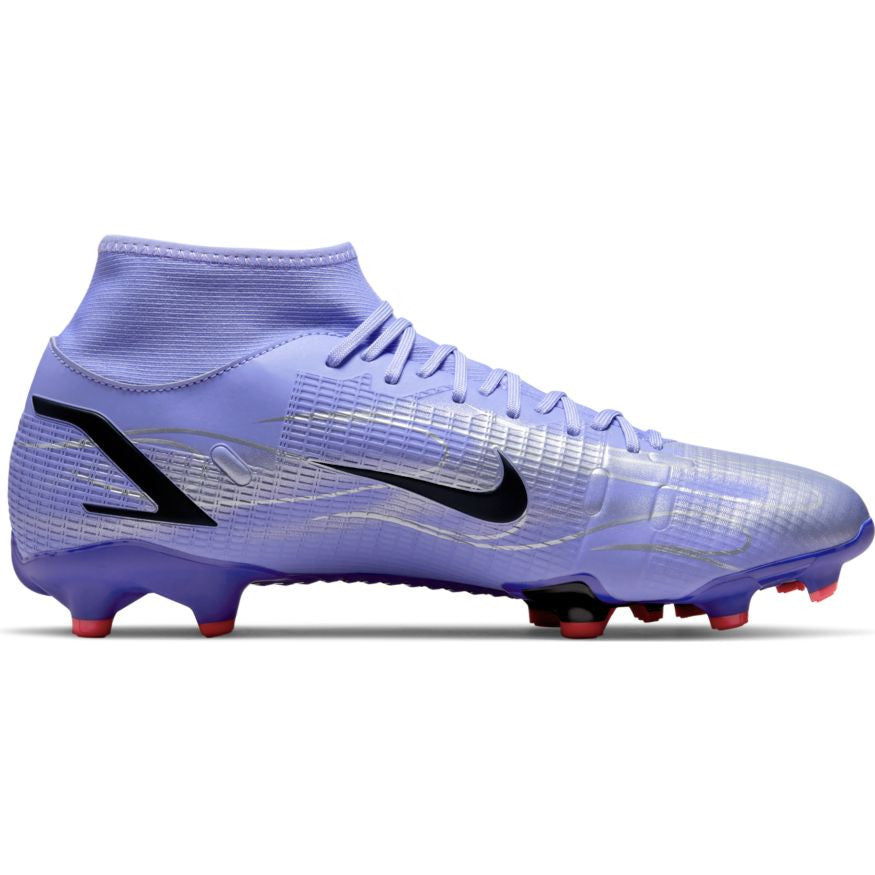 Nike Mercurial Superfly 8 Academy FG- Light Thistle/Metallic Silver Mens Firm Ground Mens 7 Light Thistle/Metallic Silver - Third Coast Soccer