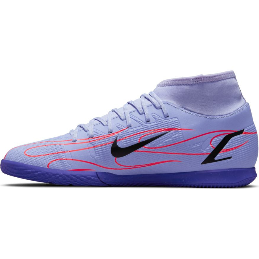 Nike Mercurial Superfly 8 Club Km IC - Light Thistle/Metallic Silver Mens Indoor Mens 7 Light Thistle/Metallic Silver - Third Coast Soccer