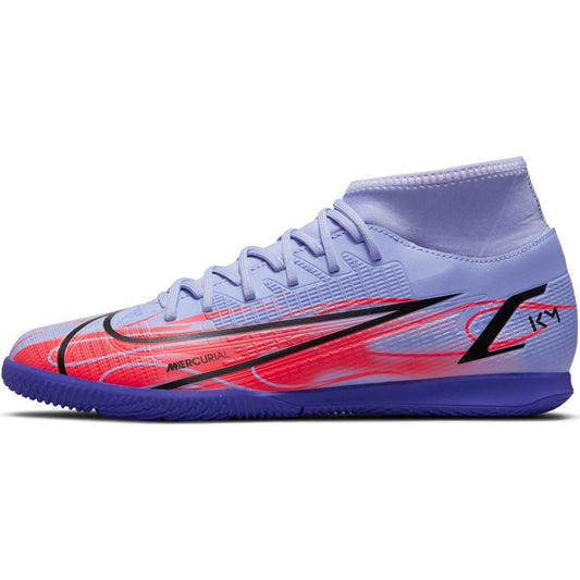 Nike Mercurial Superfly 8 Club Km IC - Light Thistle/Metallic Silver Mens Indoor Mens 6.5 Light Thistle/Metallic Silver - Third Coast Soccer