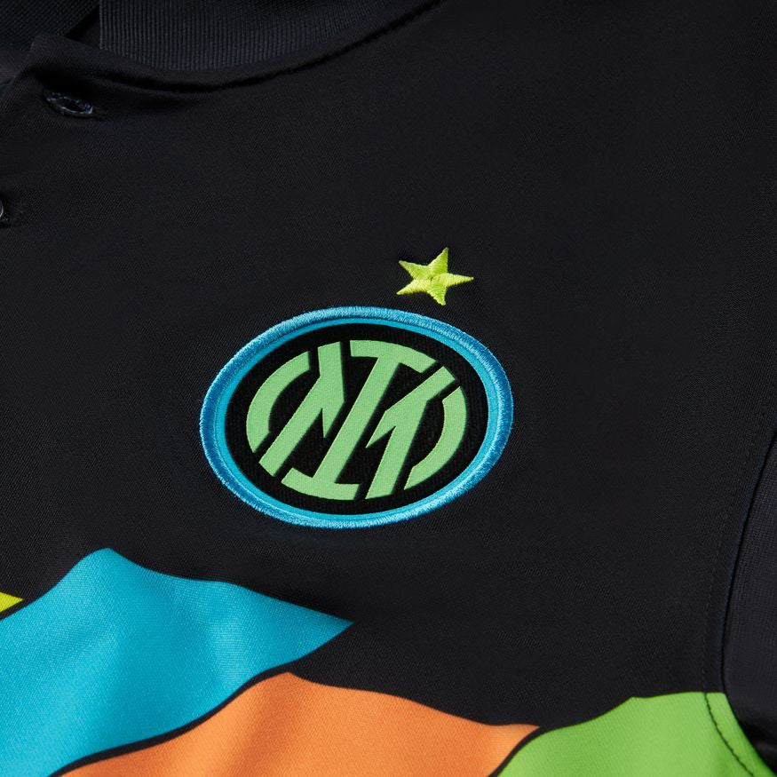 Nike Inter Milan Third Jersey 21/22 Club Replica Mens Medium Black/Total Orange - Third Coast Soccer